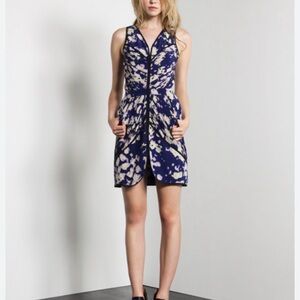 Elegant Wai Ming Multicolor Sleeveless Silk Dress